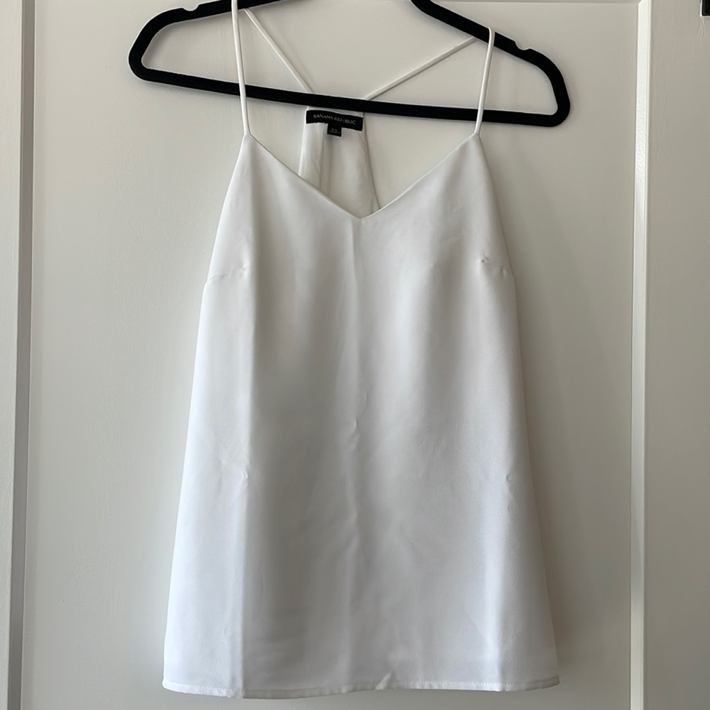 Banana Republic White Tank Top